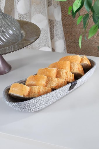 Long Gri Ekmek Kutusu