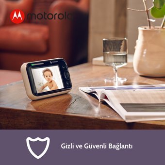 Motorola PIP1510 Hareket Sensörlü Gece Görüşlü Dijital Ekranlı Kablosuz HD IP Bebek Kamerası
