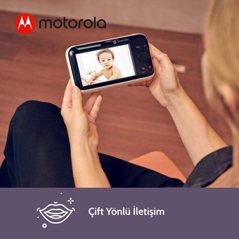 Motorola PIP1510 Hareket Sensörlü Gece Görüşlü Dijital Ekranlı Kablosuz HD IP Bebek Kamerası