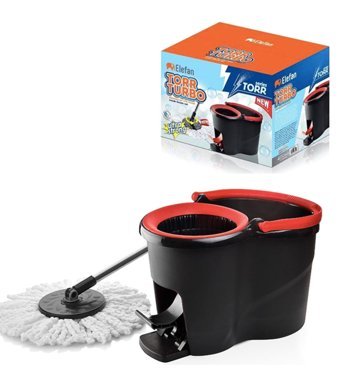 Elefan Torr Turbo Mop Seti Siyah