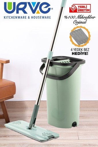 Urve Mikrofiber Mop Seti Yeşil