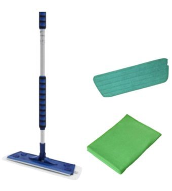 Silva Cam Ve Yer Silme İçin Mop Mavi