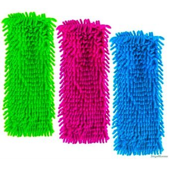 Piev Mikrofiber Makarna 3 Adet Mop Çok Renkli