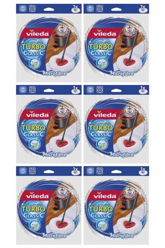 Vileda Turbo & Easy 6 Adet Paspas Beyaz
