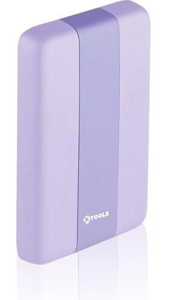 Ktools Snap Up 10000 mAh Hızlı Şarj Mıknatıslı Dijital Göstergeli USB Type C Çoklu Bağlantı Kablosuz Powerbank Beyaz