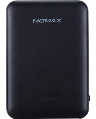 Momax iPower Card2 IP69D 5000 mAh Hızlı Şarj USB Type C Çoklu Bağlantı Kablolu Powerbank Siyah
