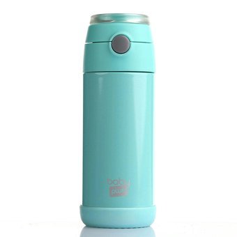 Baby Plus Açık Mavi Çelik Termoslu Matara 350 ml