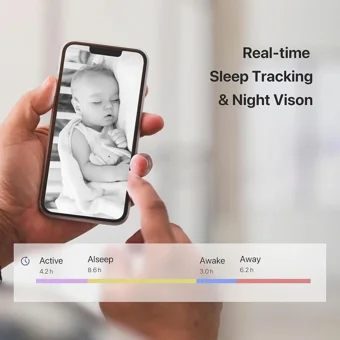 İbaby M8L Hareket Sensörlü Gece Görüşlü Kablosuz Full HD IP Bebek Kamerası