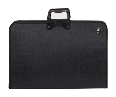Bigpoint Fermuarlı Siyah Plastik Teknik Resim Çantası 38x55 cm