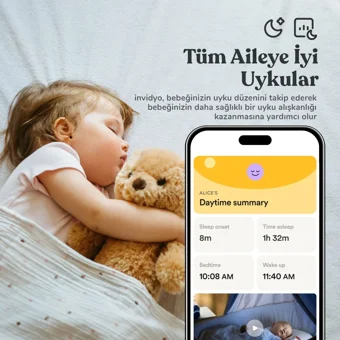 Invidyo Invidyo Hareket Sensörlü Gece Görüşlü Kablosuz Full HD IP Bebek Kamerası