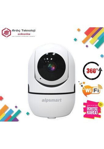 Alpsmart AS-680 Hareket Sensörlü Gece Görüşlü Full HD IP Bebek Kamerası