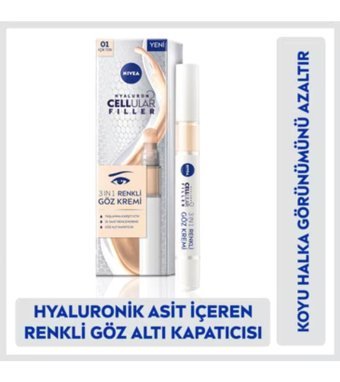 Nivea Hyaluron Cellular Filler Tüm Ciltler İçin Göz Çevresi Krem Stick 4 ml