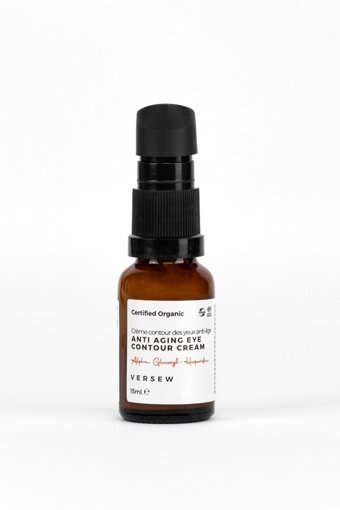 Versew Organik Yaşlanma Karşıtı Tüm Ciltler İçin Göz Çevresi Krem Pompalı 15 ml