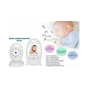 Angel Eye KS-601 Hareket Sensörlü Gece Görüşlü Dijital 2 inç Ekranlı Kablosuz HD IP Bebek Kamerası