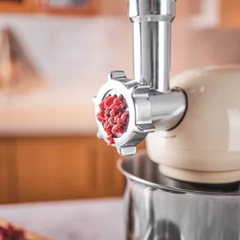 Emsan Bella Gusto Maxi Aliminyum Döküm 1300 W 5 lt Stand Hamur Yoğurma ve Mutfak Şefi Krem