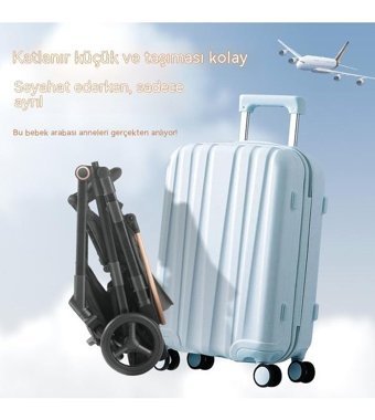 Haiyaao Zdy03 Katlanabilir Bebek Arabası Kırmızı