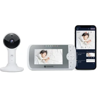 Motorola VM64 Connect Hareket Sensörlü Gece Görüşlü Dijital Ekranlı Kablosuz HD Bebek Kamerası