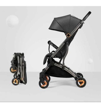 Xiaomi Mitu Katlanabilir Tek Elle Kapanan Tam Yatar Kabin Tipi Puset Bebek Arabası Gri