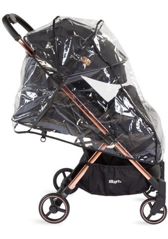 Kraft Balear Katlanabilir Tek Elle Kapanan 360 Derece Dönen Tam Yatar Puset Bebek Arabası Bej