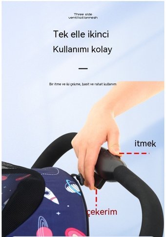Haiyaao Yezc02 Bebek Arabası Mavi