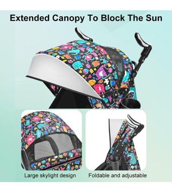 Hallow Katlanabilir Kabin Tipi Bebek Arabası Çok Renkli