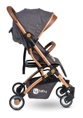 4 Baby Drone Katlanabilir Tek Elle Kapanan 360 Derece Dönen Tam Yatar Kabin Tipi Puset Bebek Arabası Antrasit
