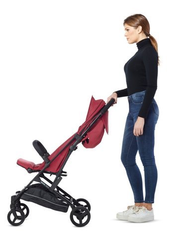Inglesina Sketch Katlanabilir Tek Elle Kapanan 360 Derece Dönen Tam Yatar Puset Bebek Arabası Kırmızı