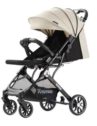 Yoyko Quantum Katlanabilir Tek Elle Kapanan 360 Derece Dönen Tam Yatar Kabin Tipi Puset Bebek Arabası Gri