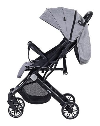 Prego 2034 Aria Katlanabilir 360 Derece Dönen Kabin Tipi Puset Bebek Arabası Gri