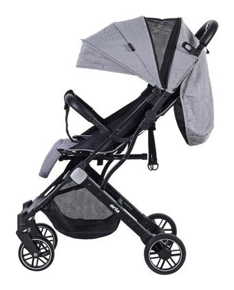 Prego 2034 Aria Katlanabilir 360 Derece Dönen Kabin Tipi Puset Bebek Arabası Gri