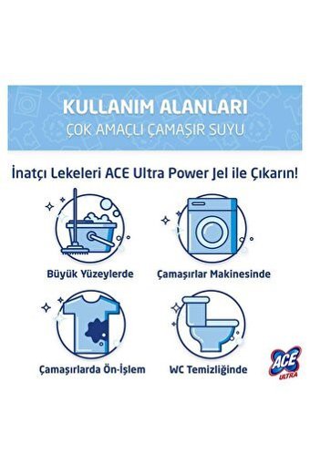 Ace Ultra Sıvı Mutfak ve Banyo Temizleyici 6x810 gr