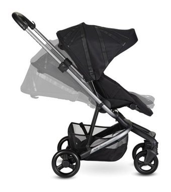 Easywalker Mini Katlanabilir 360 Derece Dönen Tam Yatar Puset Bebek Arabası Siyah