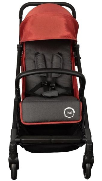 Bagi Gravity Katlanabilir Tek Elle Kapanan 360 Derece Dönen Tam Yatar Puset Bebek Arabası Kırmızı