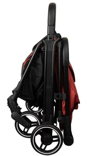 Bagi Gravity Katlanabilir Tek Elle Kapanan 360 Derece Dönen Tam Yatar Puset Bebek Arabası Kırmızı