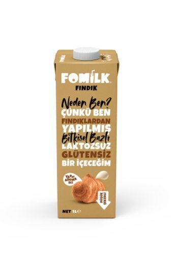 Fomilk Vegan Fındık Sütü Laktozsuz 1 lt