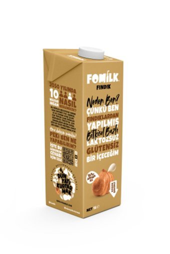 Fomilk Vegan Fındık Sütü Laktozsuz 1 lt