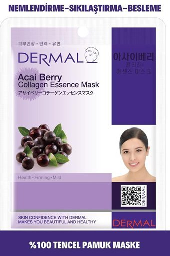 Dermal Sıkılaştırıcı Acai Çileği Nemlendirici Kağıt Yüz Maskesi