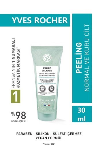 Yves Rocher Pure Algue Nemlendirici Krem Yüz Maskesi