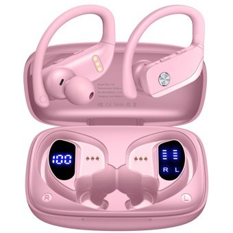 Bmanl Android-iOS Uyumlu Su Geçirmez 3 Mikrofonlu 5.0 Işıklı Silikonsuz Gürültü Önleyici Kablosuz Kulak İçi Bluetooth Kulaklık Kulak
