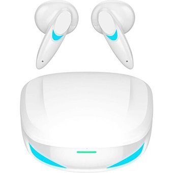 Torima G10 Su Geçirmez Çift Mikrofonlu 2.0 Silikonsuz Oyuncu Kablosuz Kulak İçi Bluetooth Kulaklık Beyaz
