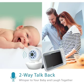 Moonybaby Hareket Sensörlü Gece Görüşlü Dijital Ekranlı Kablosuz HD Bebek Kamerası