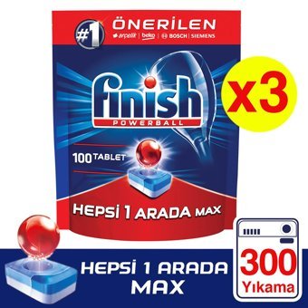 Finish Powerball Tablet Bulaşık Makinesi Deterjanı 300 Adet