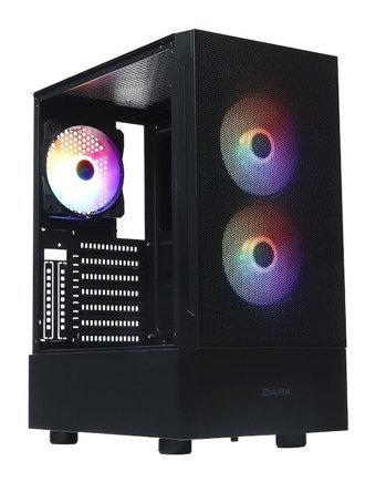 Dark GT RGB Mesh 3 Fanlı Siyah Dikey Mid Tower Standart Bilgisayar Kasası