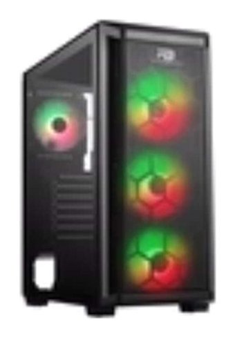 Power Boost PB-T001BB RGB Mesh Sıvı Soğutmalı 10 Fanlı Siyah Dikey Full Tower Standart Bilgisayar Kasası