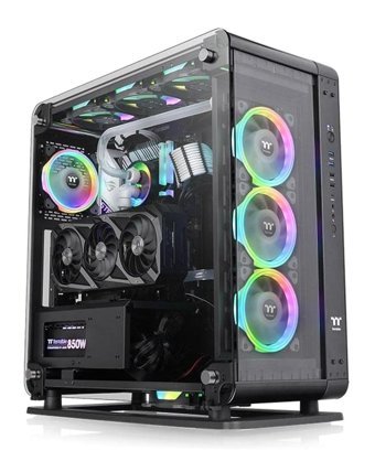 Thermaltake Core P6 CA-1V2-00M1WN-00 RGB 4 Fanlı Siyah Dikey Mid Tower Oyuncu Bilgisayar Kasası