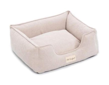Pet Comfort Alpha Yıkanabilir Tek Fonksiyonlu 60x50 cm Sepet Kedi Yatağı Ekru