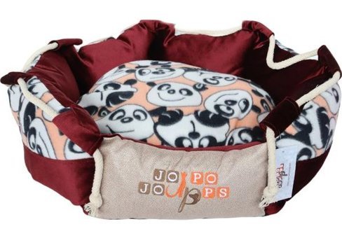 Jojo Pops Rope No 21 Yıkanabilir Tek Fonksiyonlu 35x50 cm Simit Kedi Yatağı Bordo
