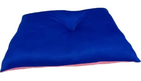 Bıo Sand Yıkanabilir Tek Fonksiyonlu 35x50 cm Simit Kedi Yatağı Mavi
