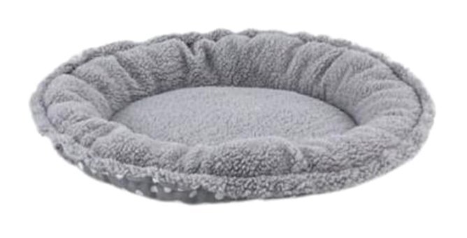 Pet Comfort Sunflower Yıkanabilir Tek Fonksiyonlu 85 cm Simit Kedi Yatağı Gri