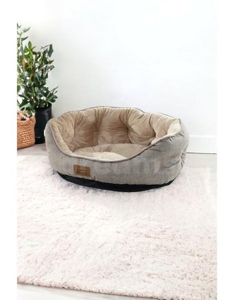 Pet Dreams Sprit Yıkanabilir Tek Fonksiyonlu 50x40 cm Sepet Kedi Yatağı Bej